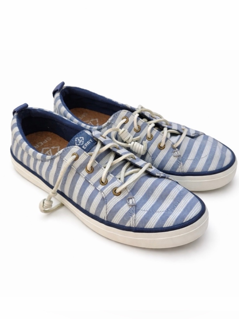 Sperry boat shoes Women's Blue Textile nautical shoes coastal grandma